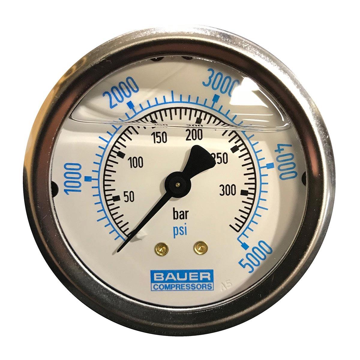 GAG 0012W 0 5000PSI CBM Gauge U CLAMP Liquid Filled 2.5